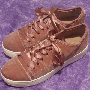 Steve Madden Platform Sneaker - Rose Pink Velvet